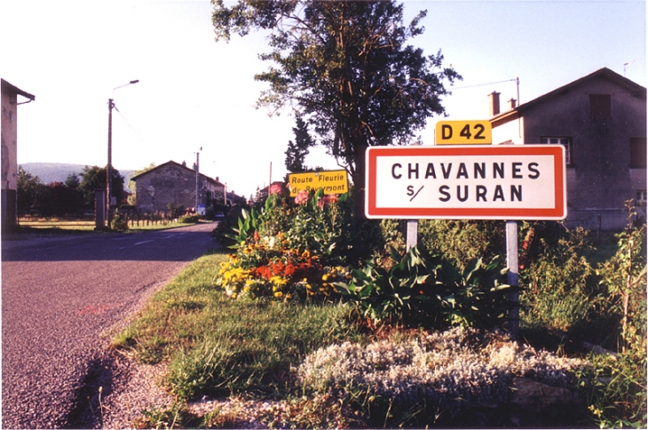 Entrée du village coté Simandre - Chavannes-sur-Suran