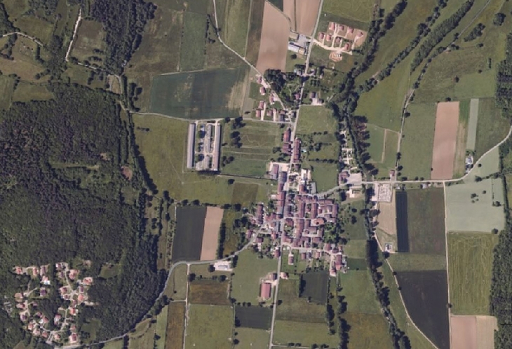 Vue satellite - Chavannes-sur-Suran