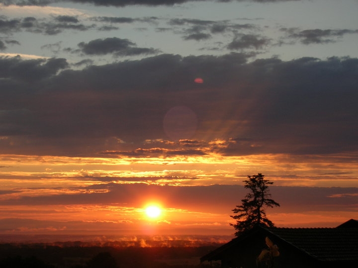 Coucher de soleil  - Coligny