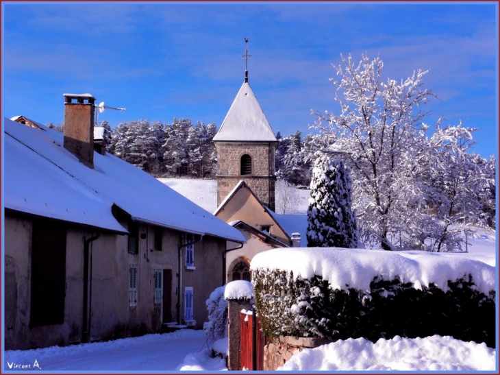 Village enneigé - Corlier