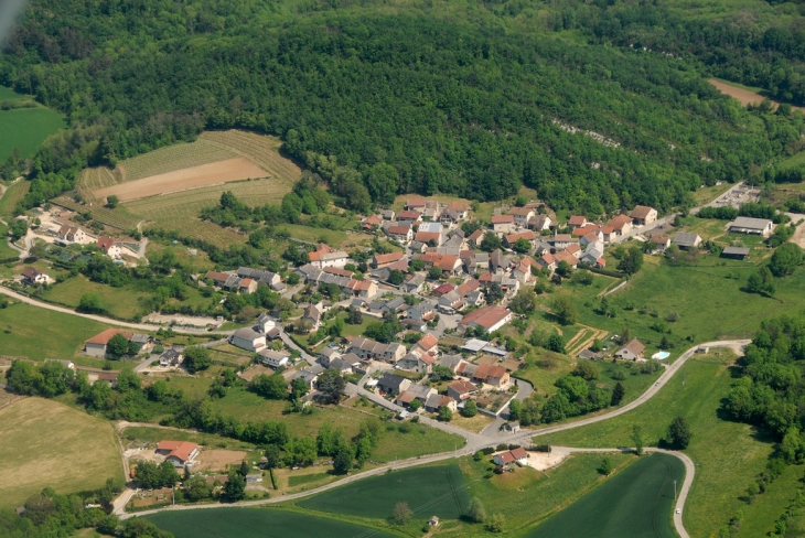 Marignieu, vue aérienne