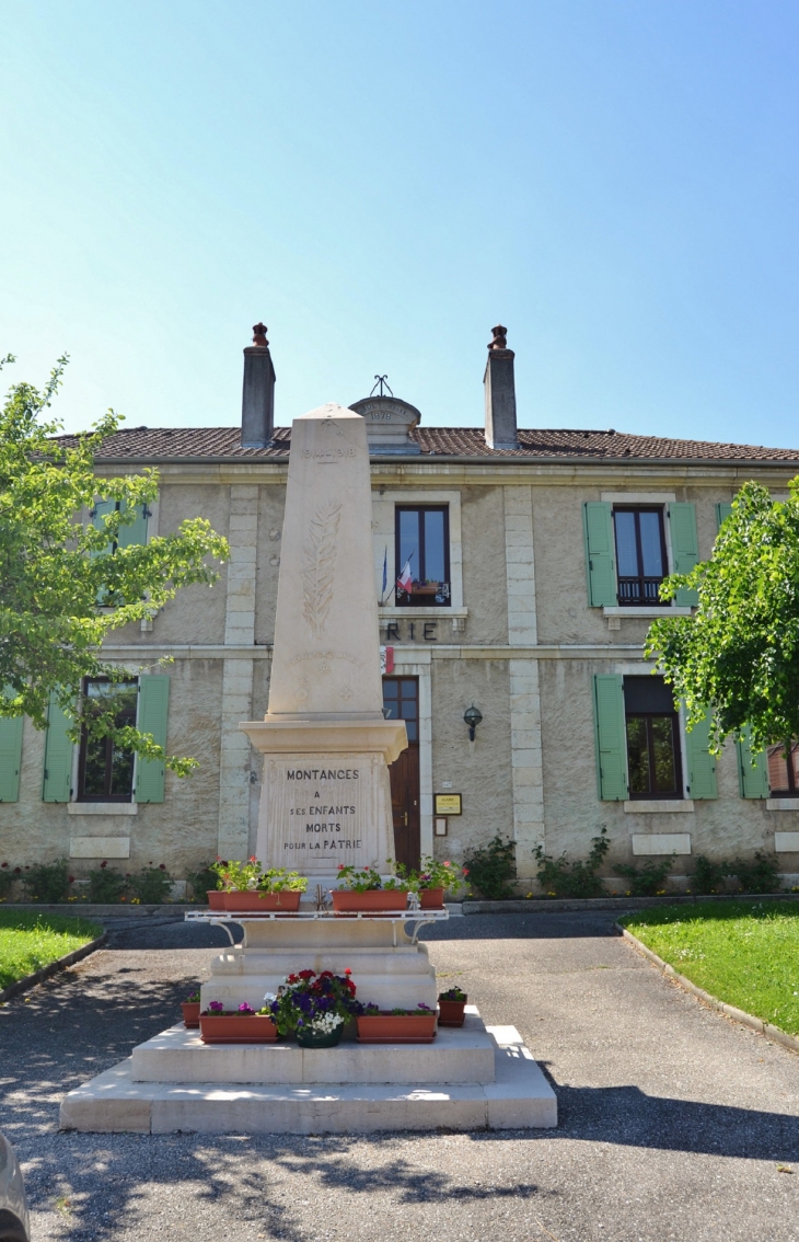 Monument aux Morts - Montanges