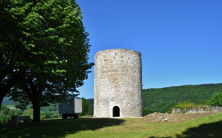 Tour-renovée -du-chateau-de-st-martin-du-fresne - Saint-Martin-du-Frêne