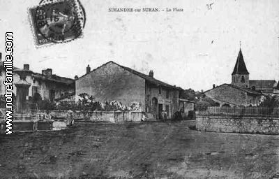 Simandre la place - Simandre-sur-Suran