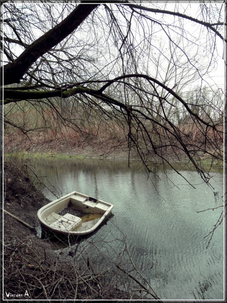 Barque sur la lône - Virignin