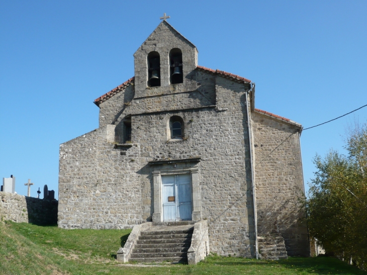 Eglise d'Aizac et Volcan