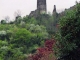 vue sur les ruines du château