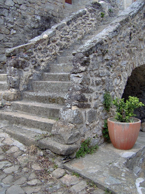 Escalier en pierres - Banne