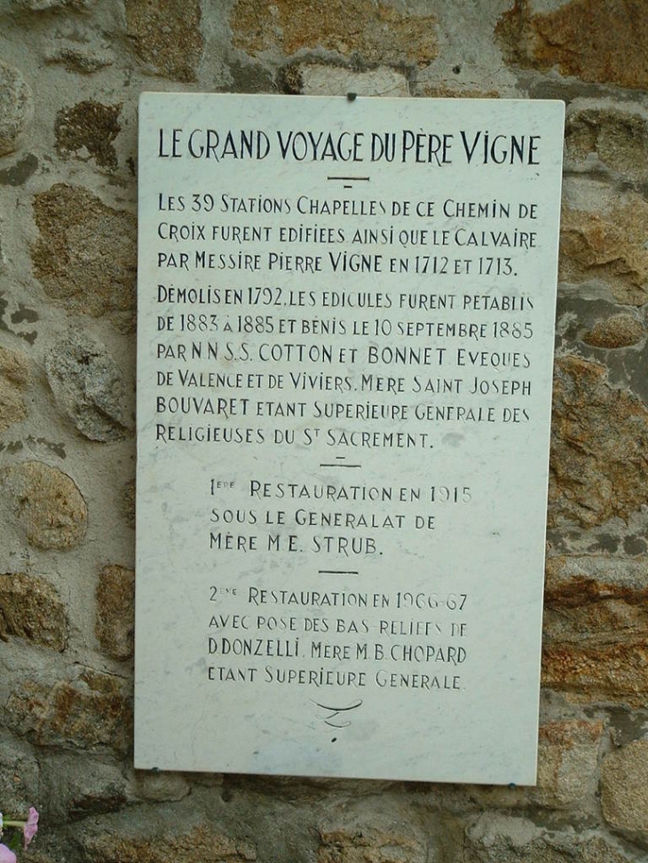 Le grand Voyage du Père Vigne - Boucieu-le-Roi