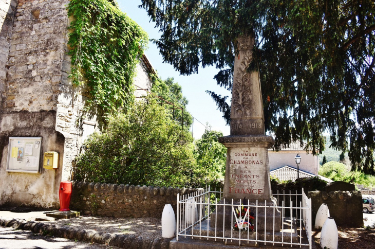 Monument-aux-Morts - Chambonas