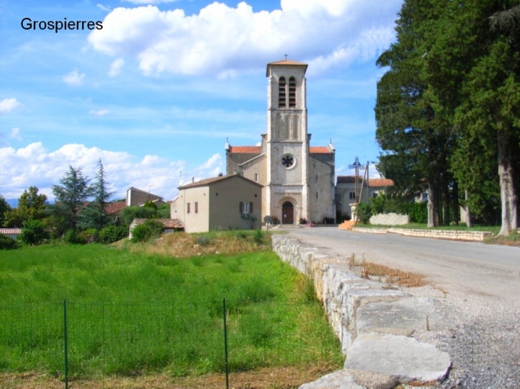 L'église - Grospierres