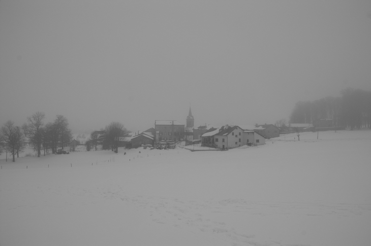 Mon village dans la brume - Saint-André-en-Vivarais