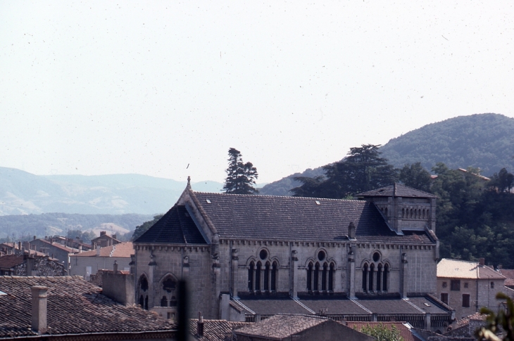 L'église du village depuis les hauteurs - Saint-Péray