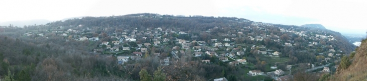 Panorama de Soyons depuis la Tour Penchee