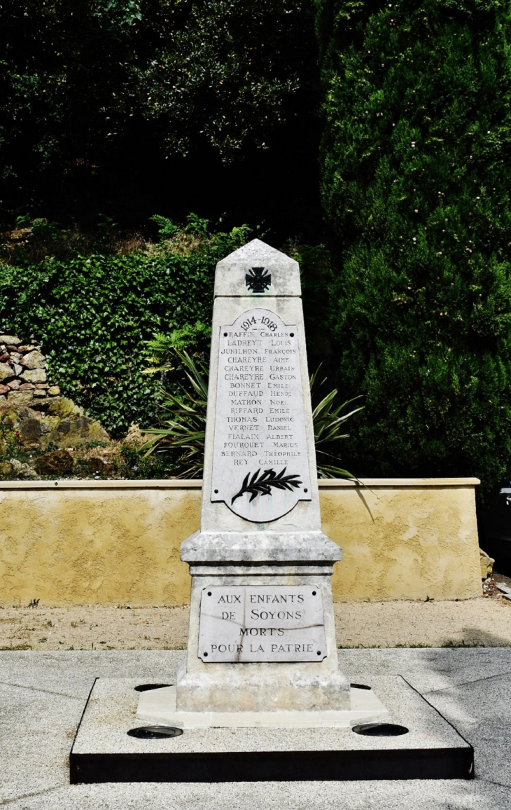 Monument-aux-Morts - Soyons