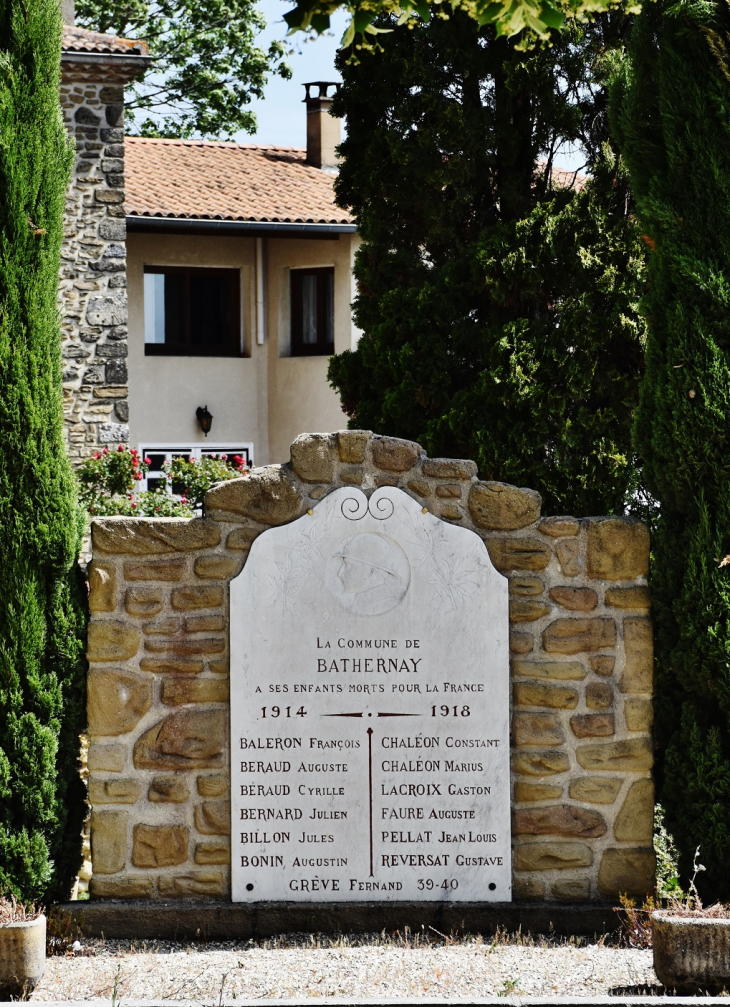 Monument-aux-Morts - Bathernay