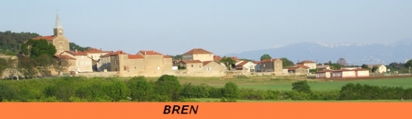 Vue du village de BREN