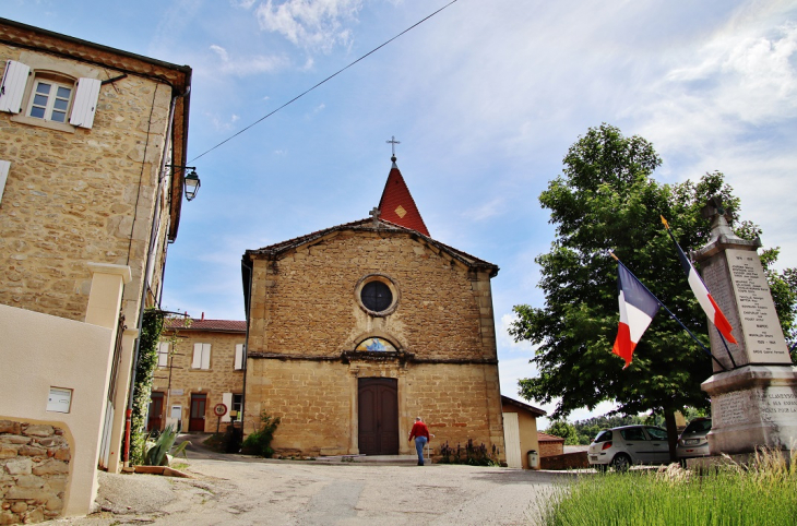 <-église St Sebastien - Claveyson