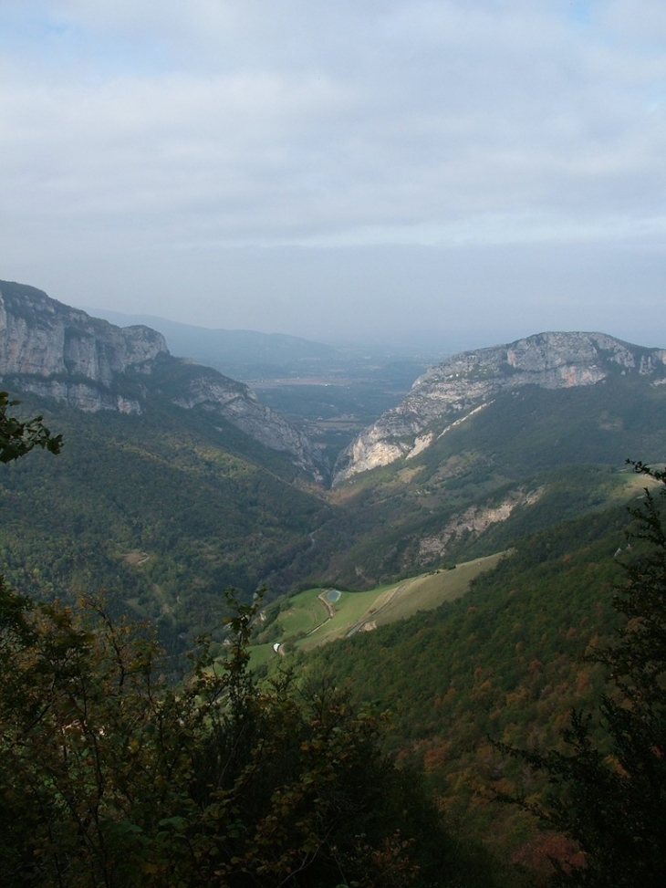 La Vallée d'Échevis vue du Pas de l'Allier