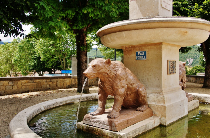 Fontaine ( Detail ) - La Chapelle-en-Vercors