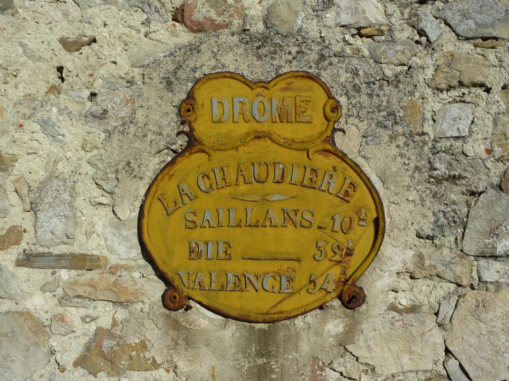 Autre plaque derue - La Chaudière