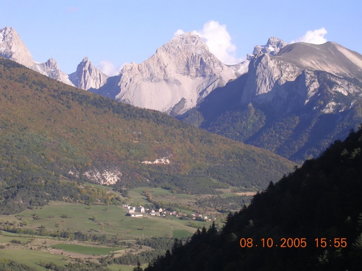 Vue hélico du hameau 