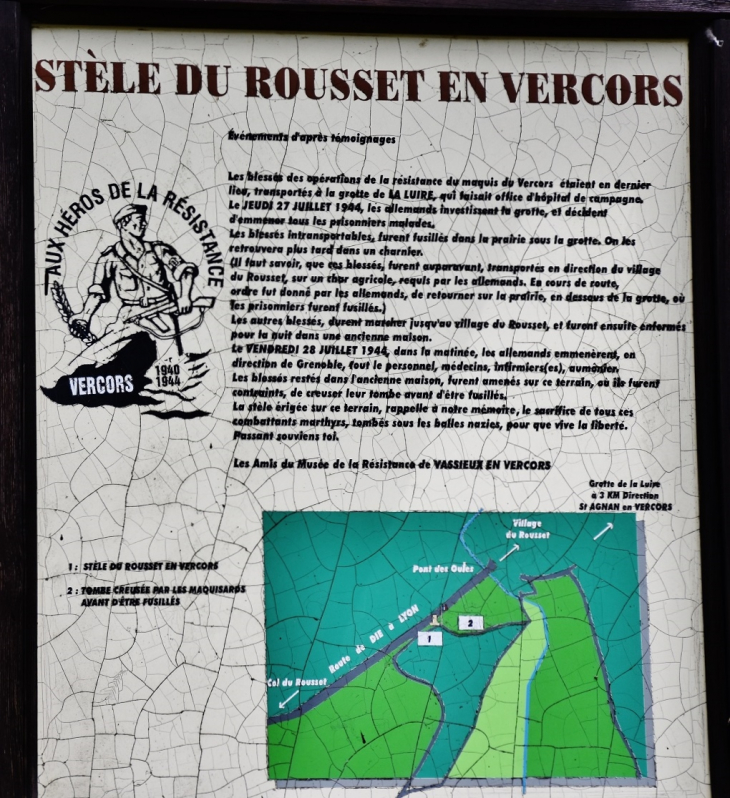 Rousset en Vercors ( Mémorial ) - Saint-Agnan-en-Vercors