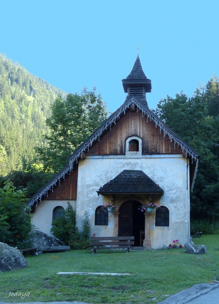 Chamonix-Mont-Blanc. Les Tines. Chapelle Sainte Théodule.