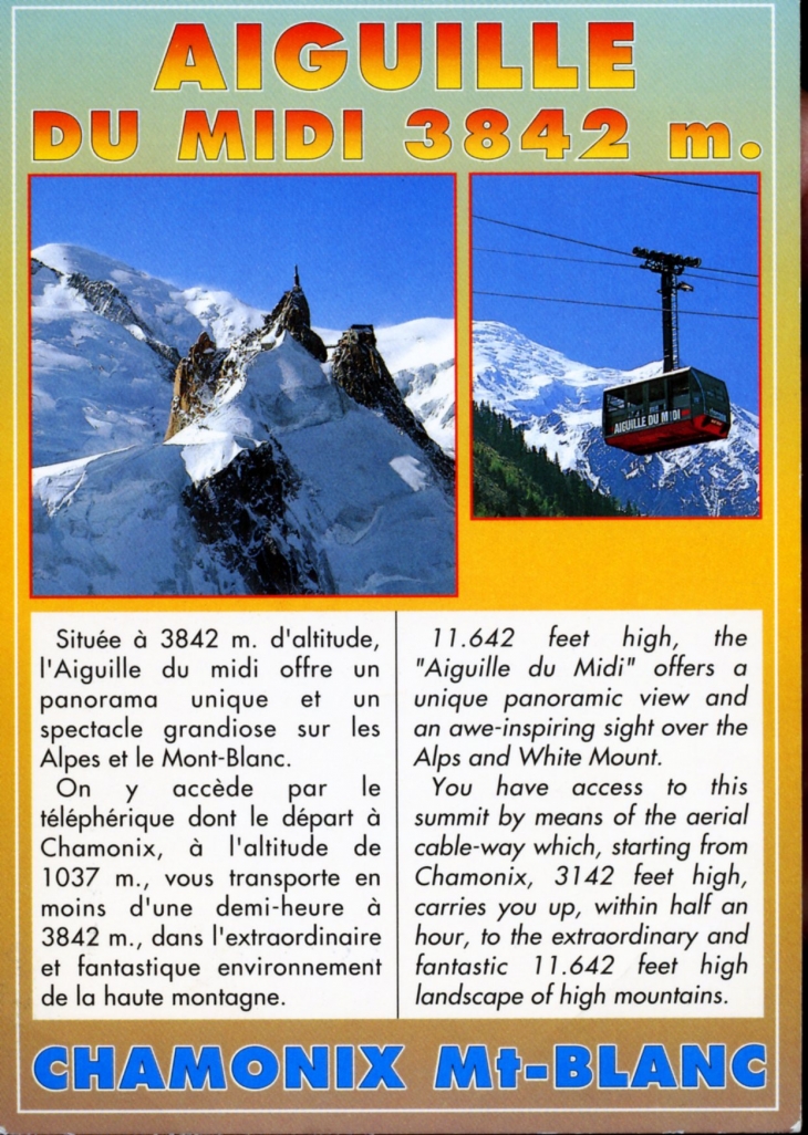 Carte postale 1990. - Chamonix-Mont-Blanc