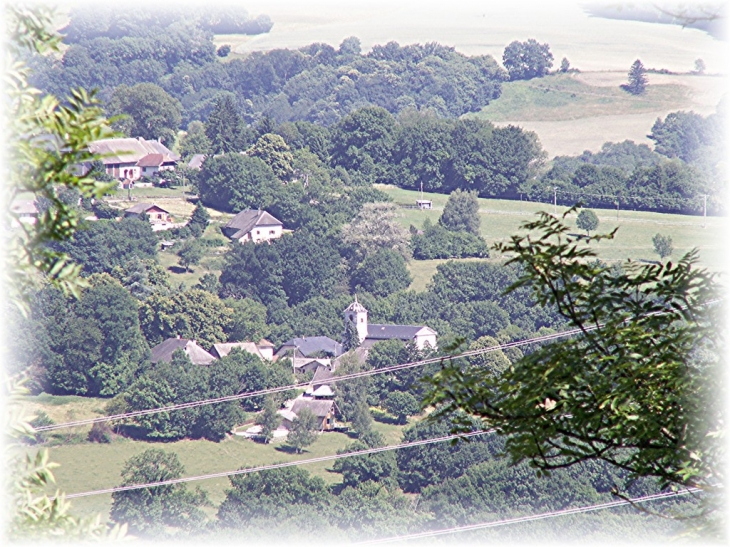 Menthonnex-sous-Clermont vu depuis Clermont