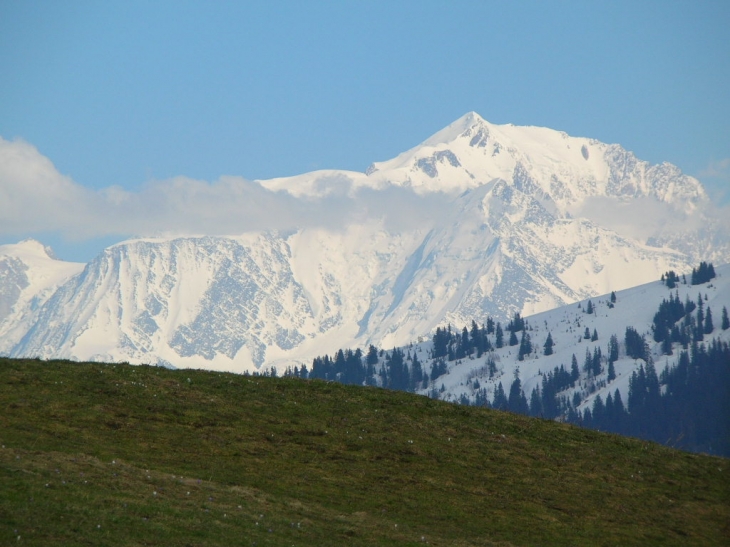 Le Mont Blanc-vue du Col des ARAVIS - La Clusaz