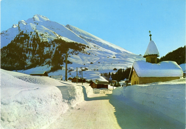 La Chapelle de Goty. Piste de l'Etale et les Joux (carte postale de 1980) - La Clusaz