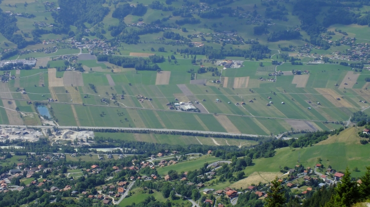 Vu du haut des chalets de Varan - Passy