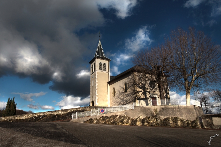 L'Eglise de Saint Sylvestre vue de photOaldo - Saint-Sylvestre