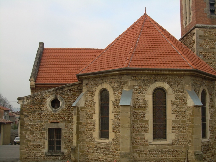 L'EGLISE EN GALET - Auberives-sur-Varèze