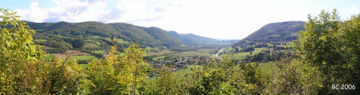 Vue du Mont Bilieu sur le marais de Chirens