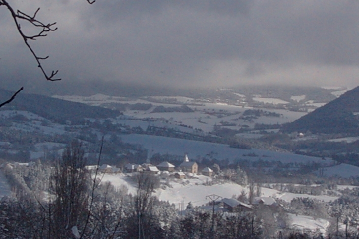 Vue depuis le hameau du Fau - Roissard