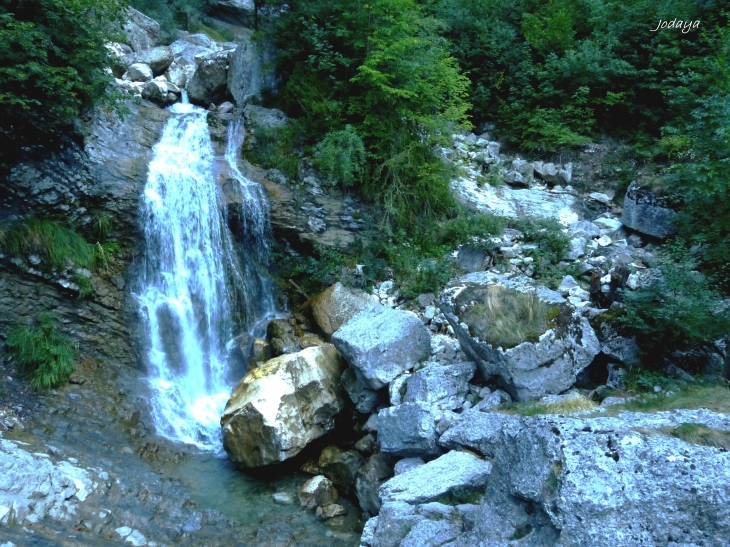 Saint Gervais. Cascade de la Drevenne. - Saint-Gervais