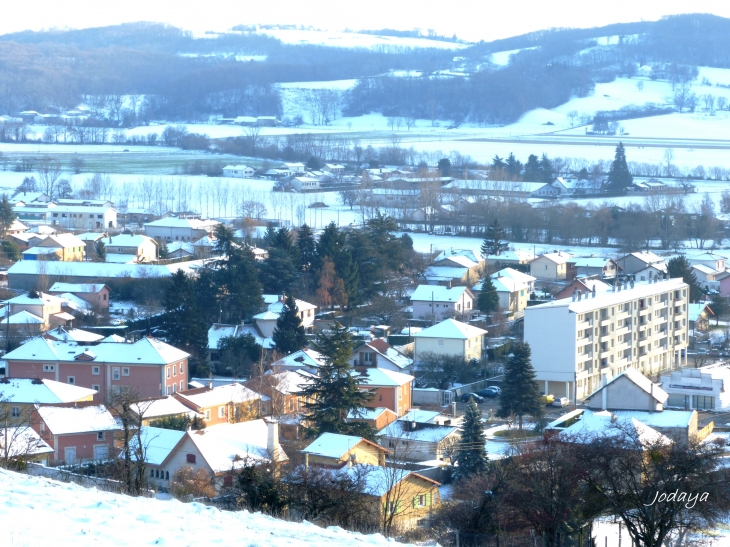 Saint-Jean-de-Bournay. Vue générale. Quartier de Bas.