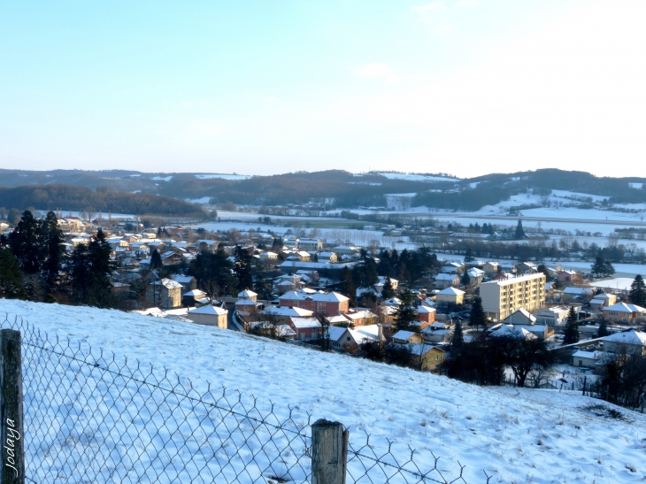 Saint-Jean-de-Bournay. Vue générale. Quartier de Bas.