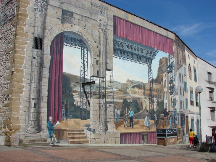 Fresque réalisée par la Cité de la Création - Vienne