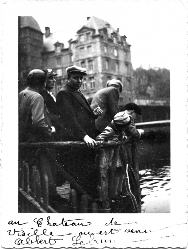 Le château au est venu Albert Lebrun . Photo prise de 1938. - Vizille