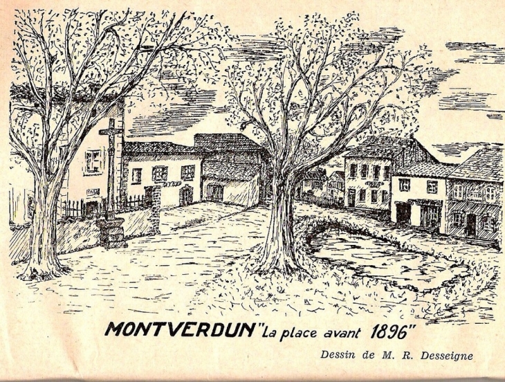 La Place avant 1896 - Montverdun