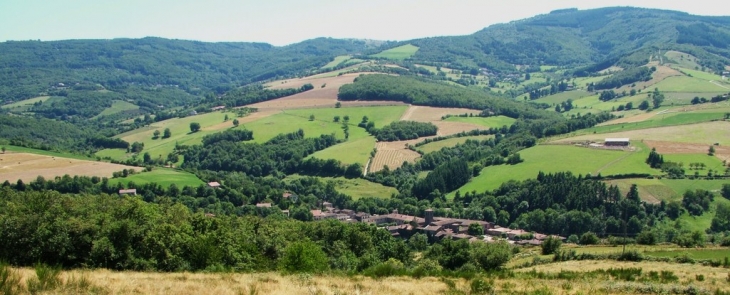 Le village de Sainte CROIX en JAREZ - Sainte-Croix-en-Jarez