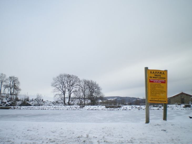 Plan d'eau des Champas.....l'hiver - Sauvain