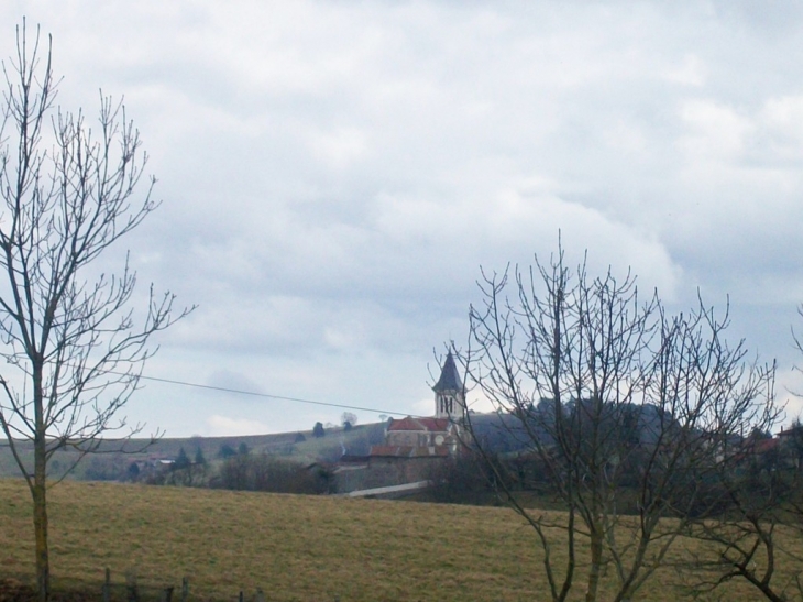 Village vue de loin - Virigneux