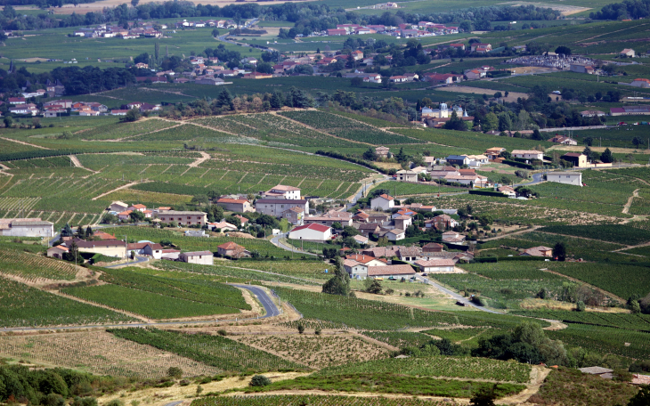 Col du Truges et château de Bellevue - Chiroubles