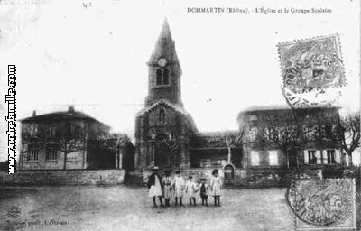 Eglise et groupe scolaire 1900 - Dommartin