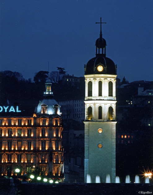 Clocher de l'ancien Hopital de la Charité, place Antonin-Poncet - Lyon