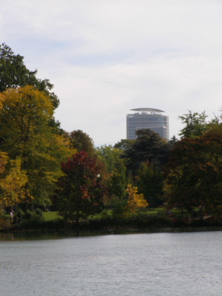 La tour oxygène vue du parc - Lyon